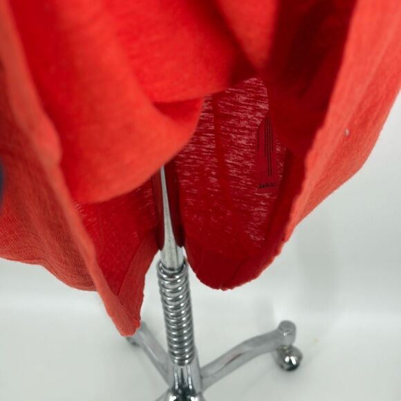 Eileen Fisher organic cotton and hemp deep v neck midi dress Geranium‎ Small - Picture 7 of 12